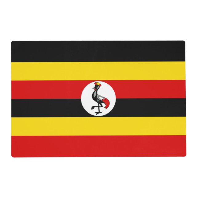 Uganda flag placemat (Front)