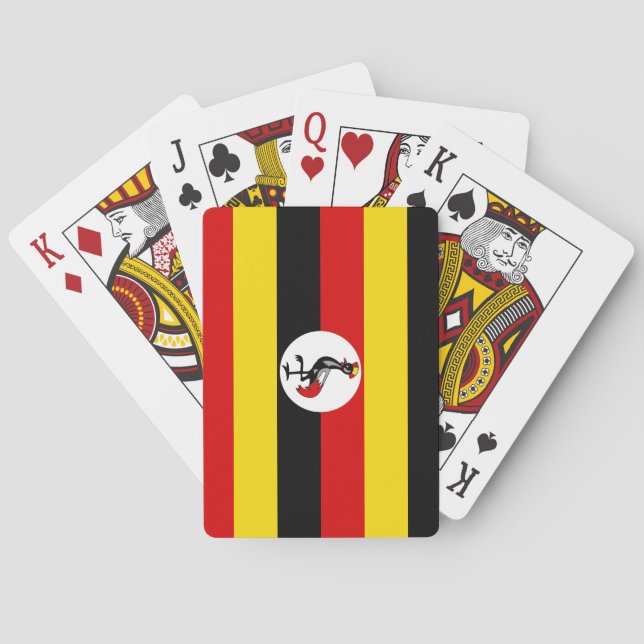 Uganda Flag Poker Cards (Back)