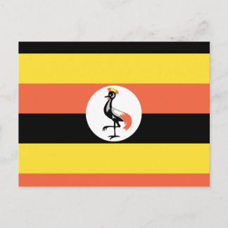 Uganda Flag Postcard