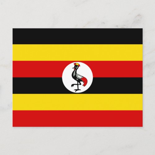 Uganda Flag Postcard