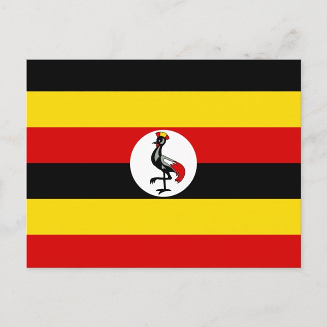 Uganda Flag Postcard (Front)