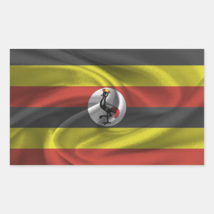Uganda Flag Rectangular Sticker