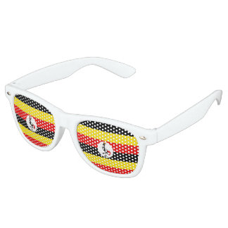Uganda Flag Retro Sunglasses