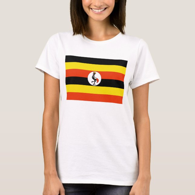 Uganda Flag x Map T-Shirt (Front)