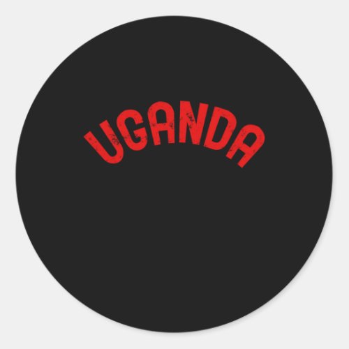 Uganda Gorilla Safari Classic Round Sticker