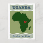 Uganda Heart Of Africa Postcard at Zazzle