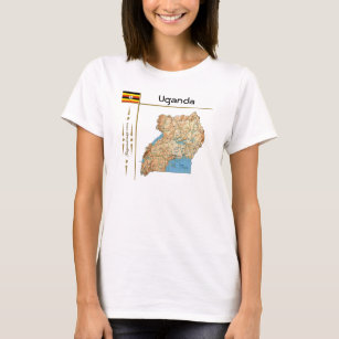 UGANDA Graphic T-Shirt Dress for Sale by planetterra