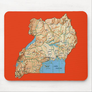 Uganda Map Mousepad