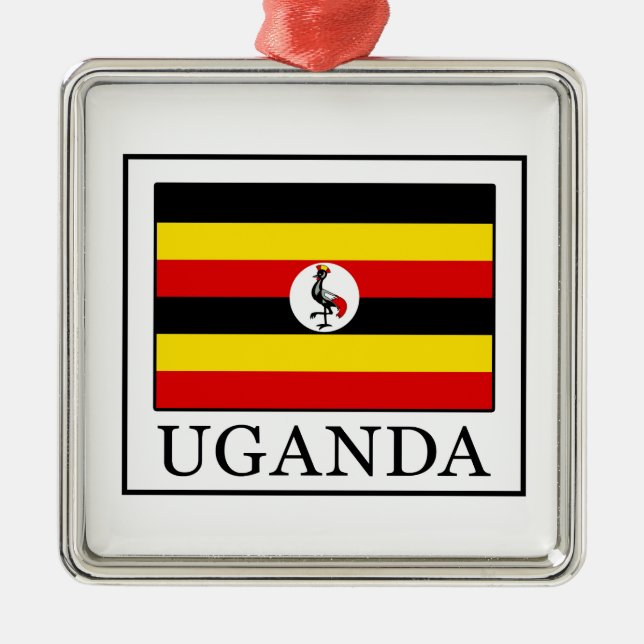 Uganda Metal Ornament (Front)