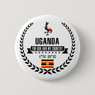 Uganda Pinback Button