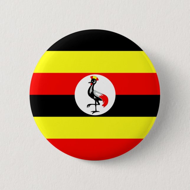 Uganda Pinback Button (Front)