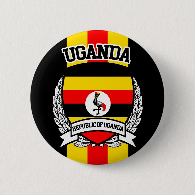 Uganda Pinback Button (Front)