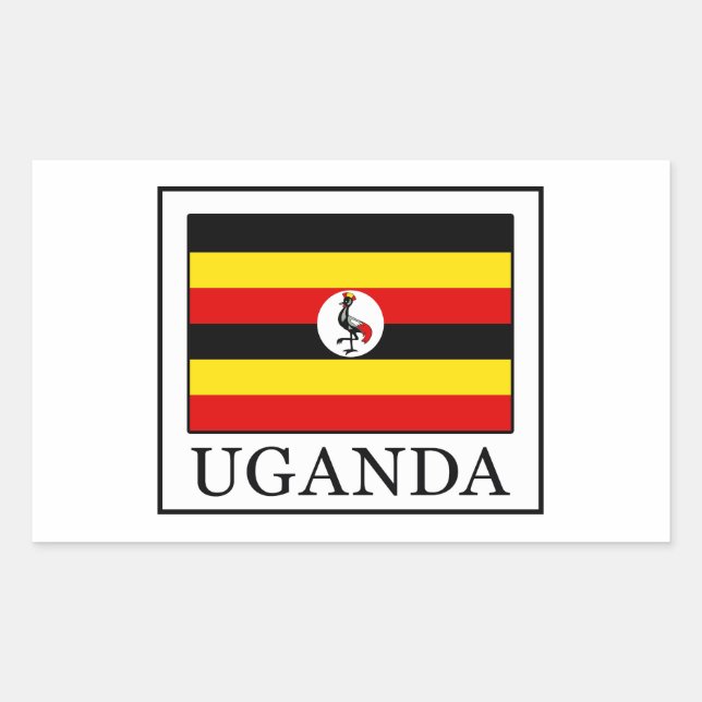 Uganda Rectangular Sticker (Front)