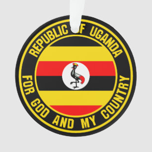 Uganda Round Emblem Ornament