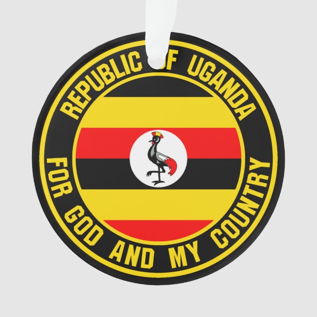 Uganda Round Emblem Ornament (Front)