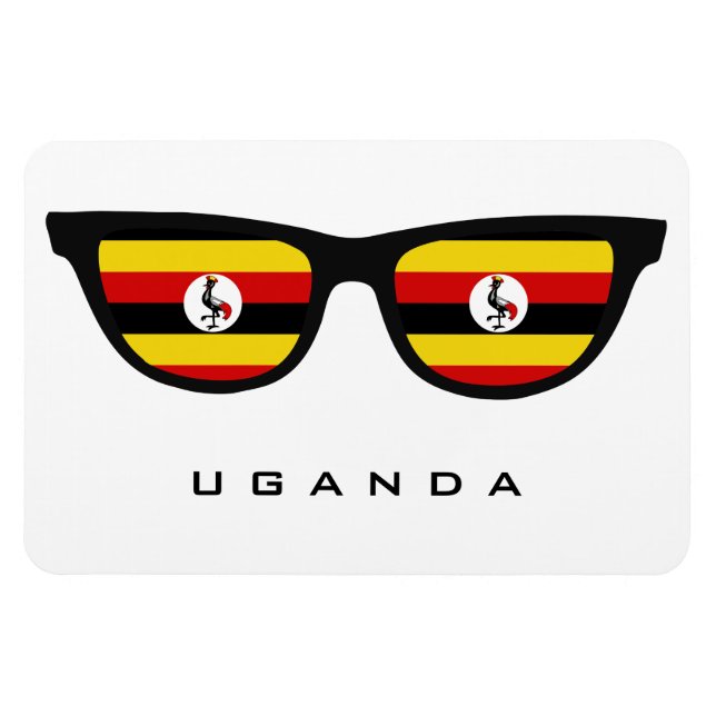 Uganda Shades custom text & color magnet (Horizontal)