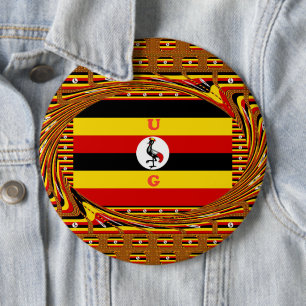 Uganda the Pearl of Africa Art Print Button
