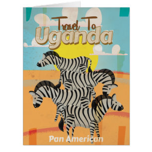 Uganda Vintage Travel Poster Cards