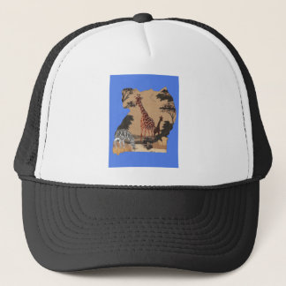 Uganda Wildlife Map Art Print Trucker Hat