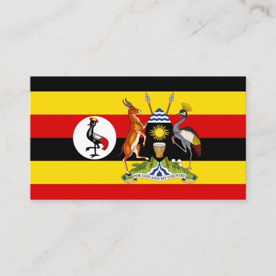 Ugandan Flag & Coat of Arms, Flag of Uganda Business Card
