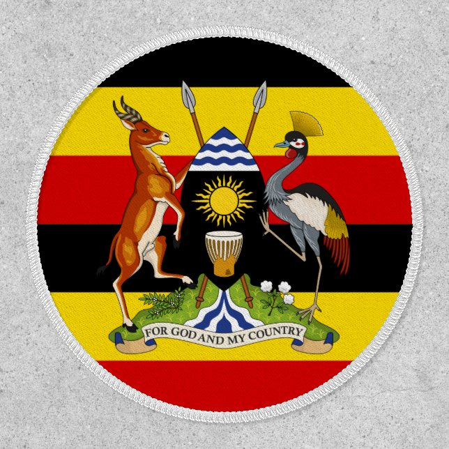 Ugandan Flag & Coat of Arms, Flag of Uganda Patch (Front)