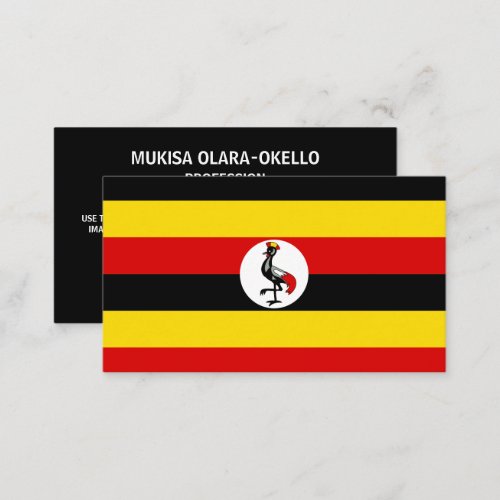 Ugandan Flag Flag of Uganda Business Card