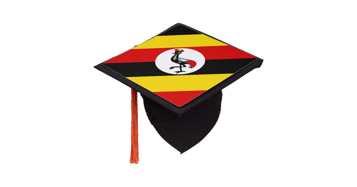 Ugandan flag graduation cap topper Zazzle