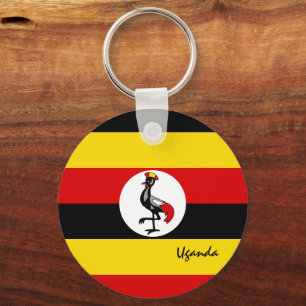 Ugandan Flag & Uganda holiday, patriots / sports Keychain