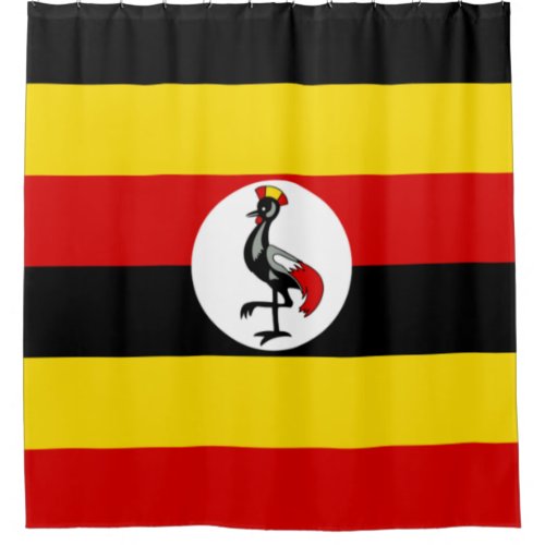 Ugandan Flag Uganda Shower Curtain