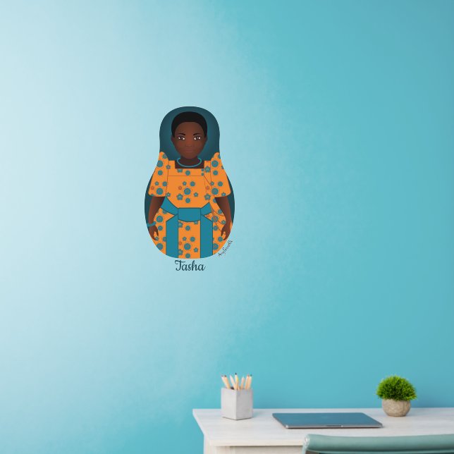 Ugandan Matryoshka Wall Decal (Home Office)