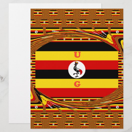 Uganda's Heartbeat: A Symphony of  Symbol Colors (Front/Back)