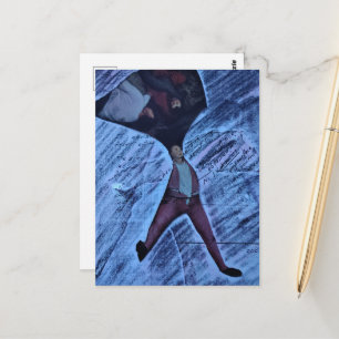 Ugh Computation Math Mixed Media Collage Postcard