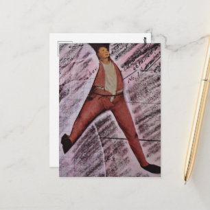 Ugh MAth Mixed Media Collage Postcard