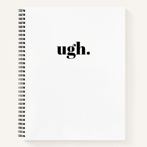 ugh. Minimalist Chic Journal Notebook