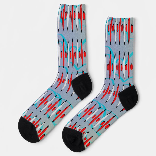 UGLY 1960s Retro Fun  Socks (Left)