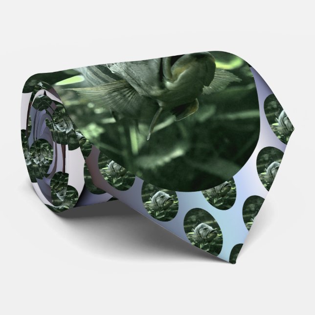 Ugly Aquarium Fish Neck Tie (Rolled)
