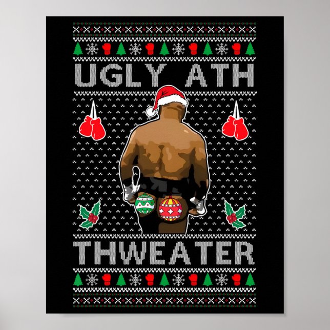 Ugly Ath Sweater Merry Christmas  Poster (Front)