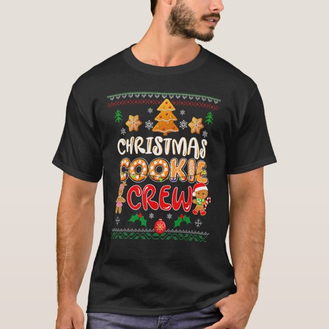 Ugly Bakers Christmas Cookie Crew Family Baking Te T-Shirt (Front)