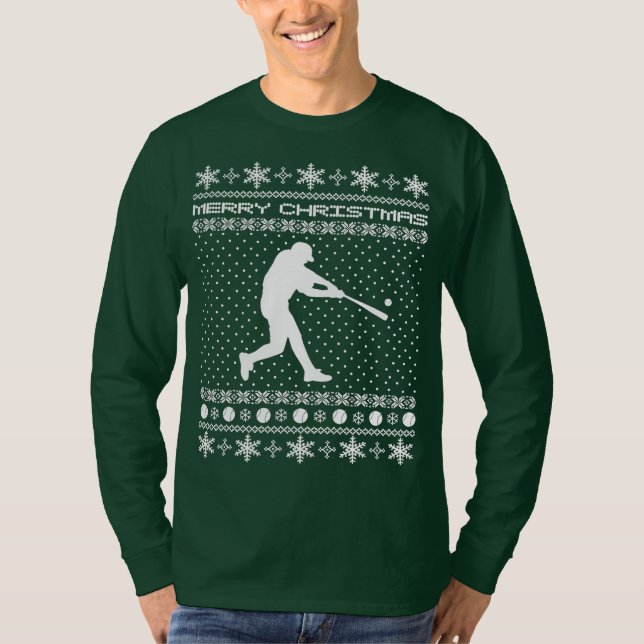 Ugly Baseball Christmas Sweater (Front)