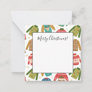 Ugly But Cute Ugly Christmas Sweaters Holiday Note Card