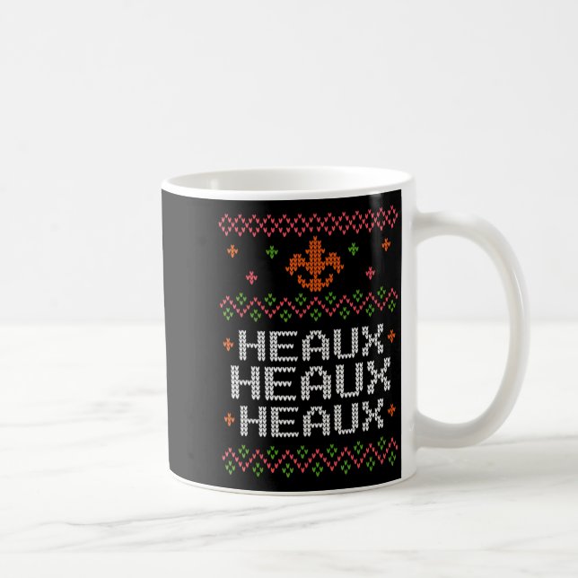 Ugly Cajun Christmas Xmas New Orleans Southern Lou Coffee Mug (Right)