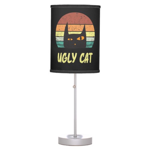 Ugly Cat _ Funny Vintage Ugly cats  Table Lamp