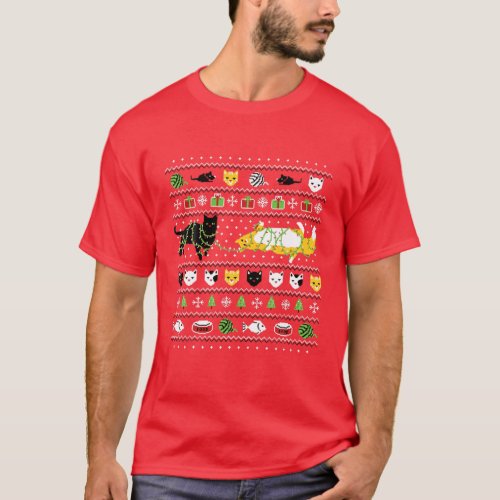 Ugly Cat Merry Christmas Ugly Sweater _ Cute Xmas
