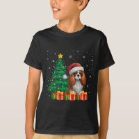 Ugly Cavalier King Charles Spaniel Santa Hat Xmas