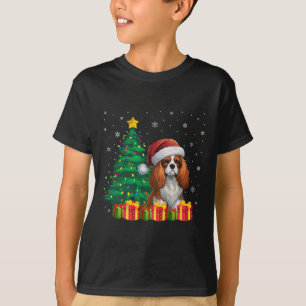 Ugly Cavalier King Charles Spaniel Santa Hat Xmas T-Shirt