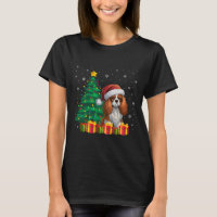 Ugly Cavalier King Charles Spaniel Santa Hat Xmas