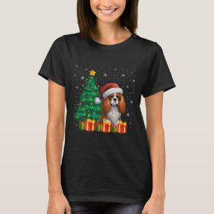 Ugly Cavalier King Charles Spaniel Santa Hat Xmas T-Shirt