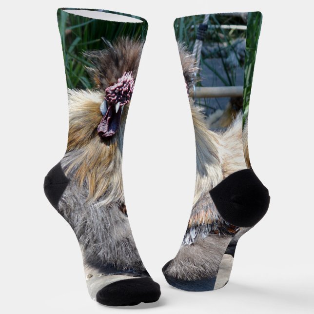 Ugly Chicken, Crew Socks (Angled)