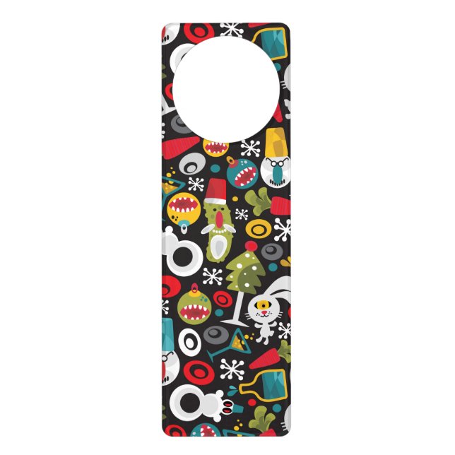 Ugly Christmas and Happy New Year Door Hanger (Front)