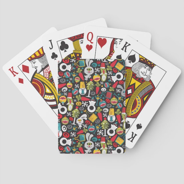 Ugly Christmas and Happy New Year Poker Cards (Back)